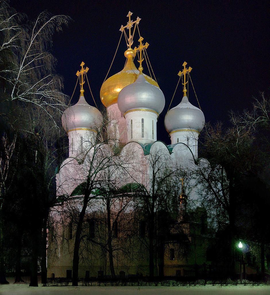 Храм ночью Православие