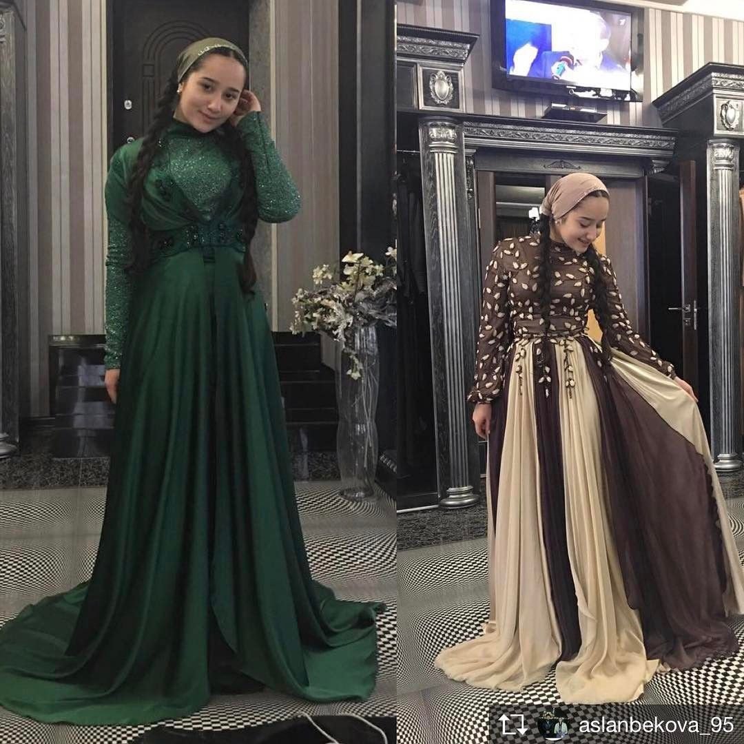 Чеченские платья длинные