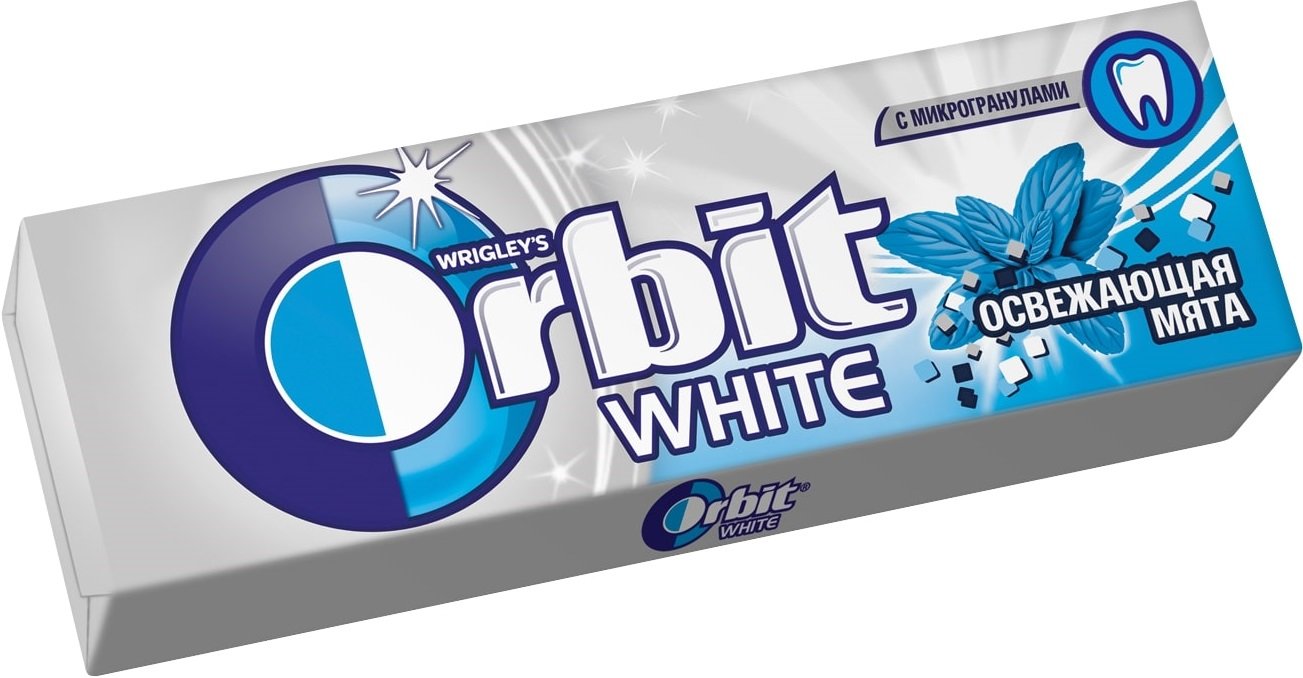 Жевательная резинка Orbit XXL White Bubblemint 20 шт. По 20,4 г