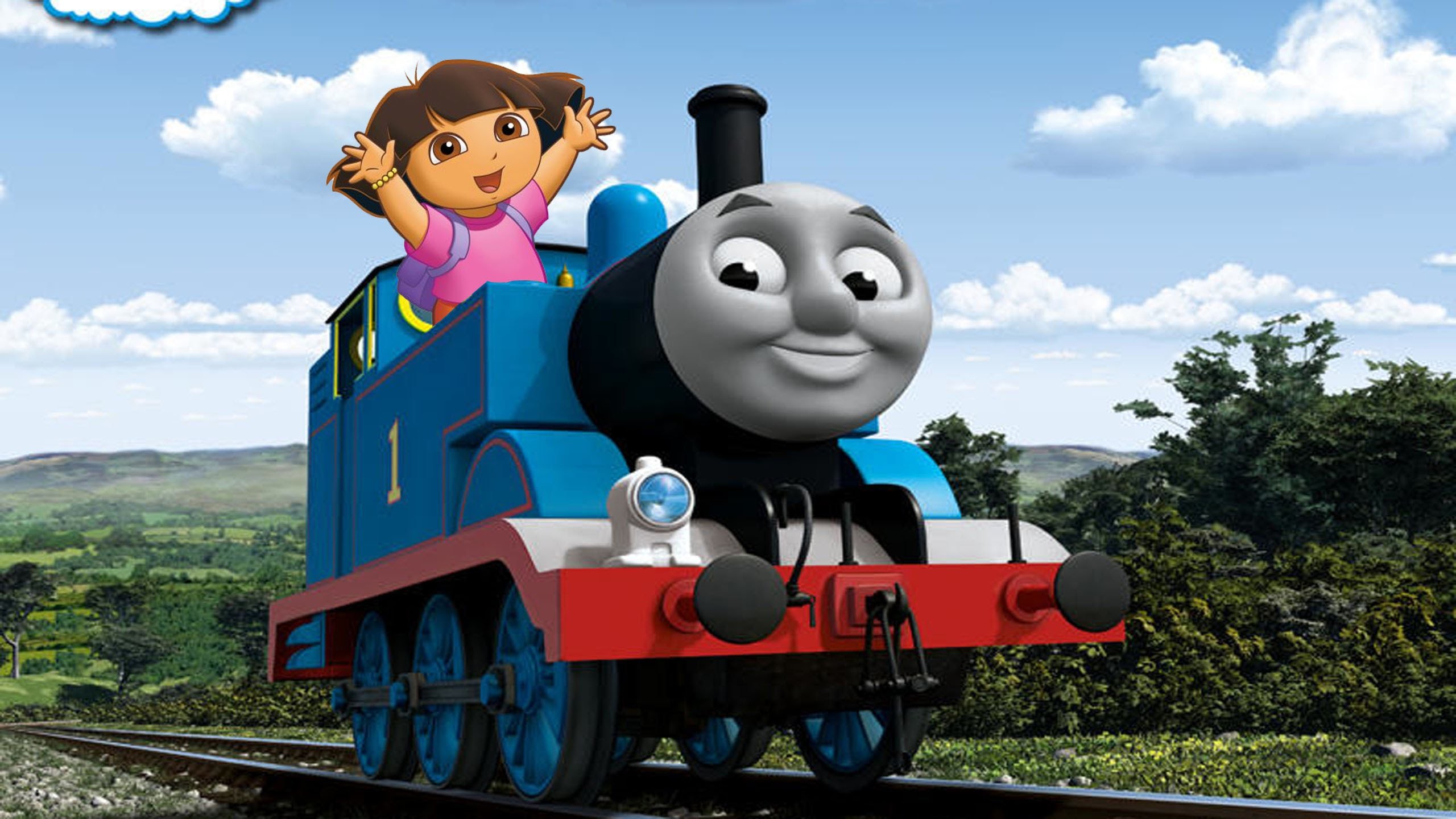 Поезд с героями мультфильмов
