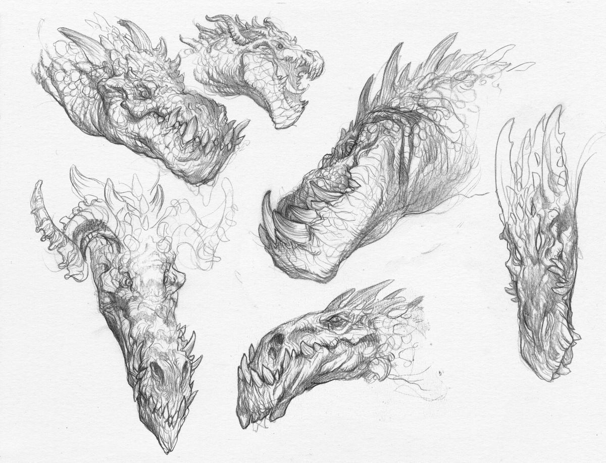 Рисунки мимики драконов
