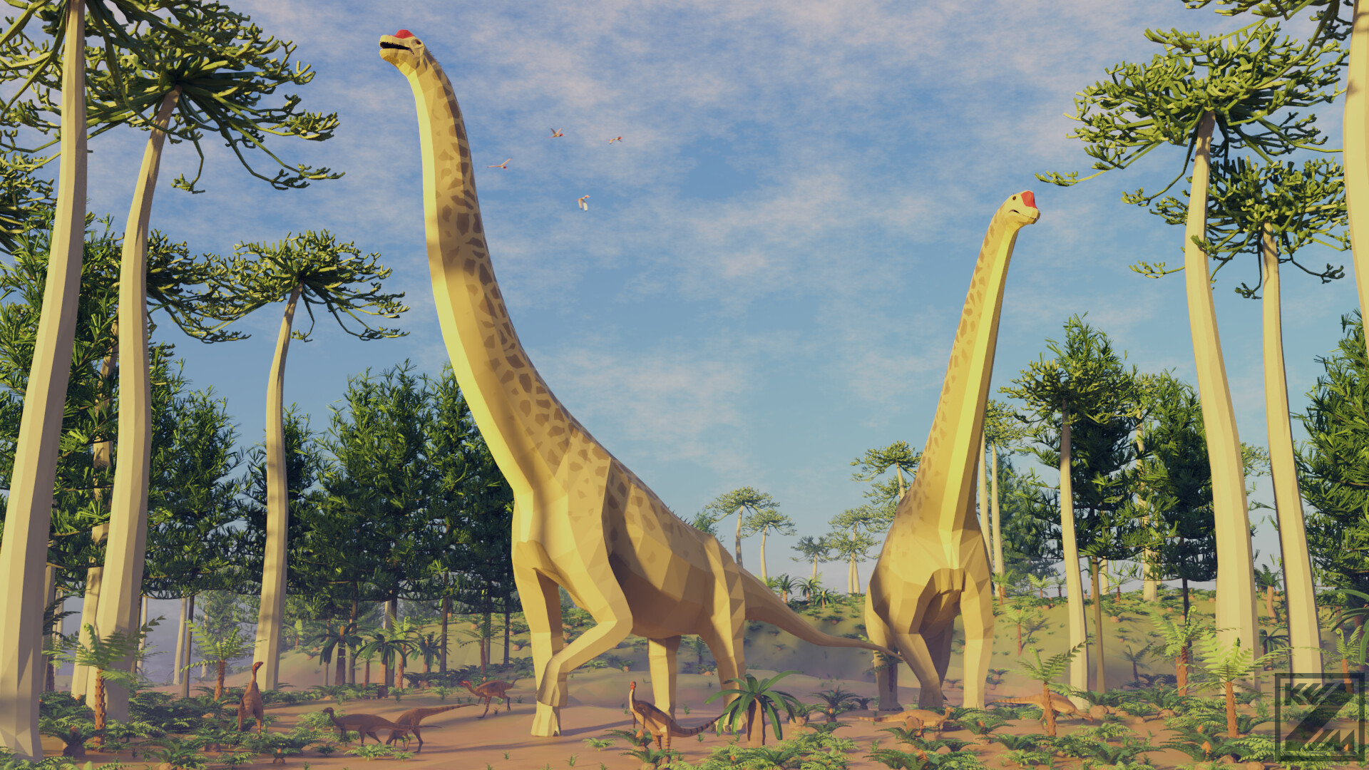 Брахиозавр гифка