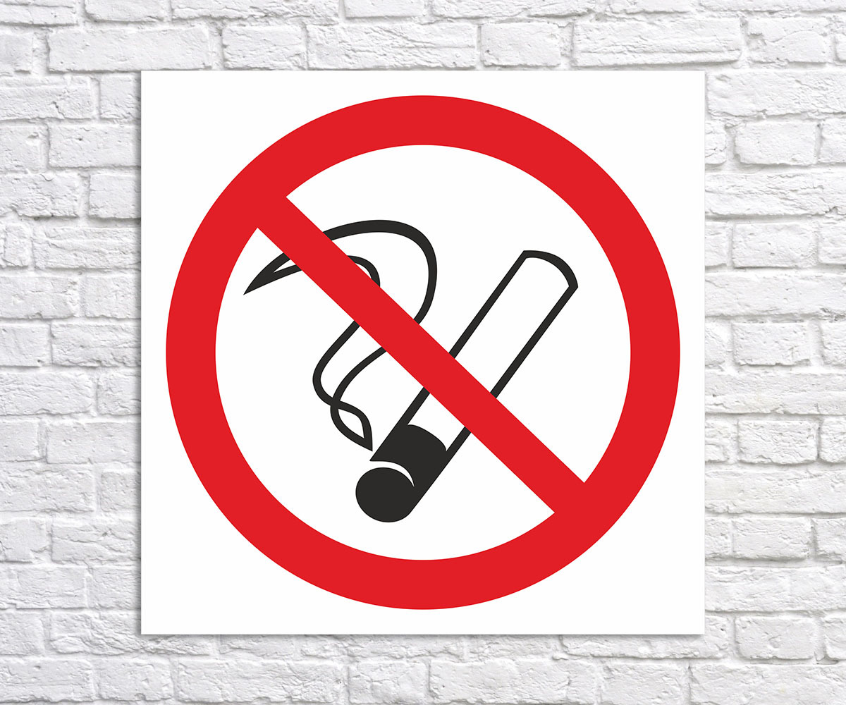 Запрещается курить. Знак