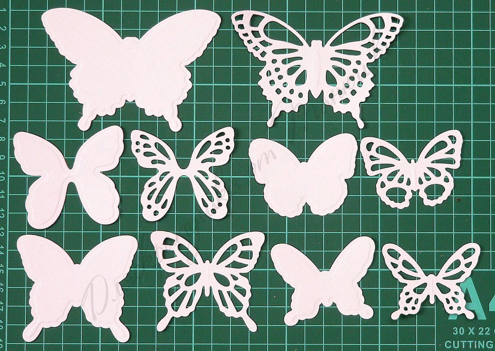 Вырезаем бабочек из бумаги для декора