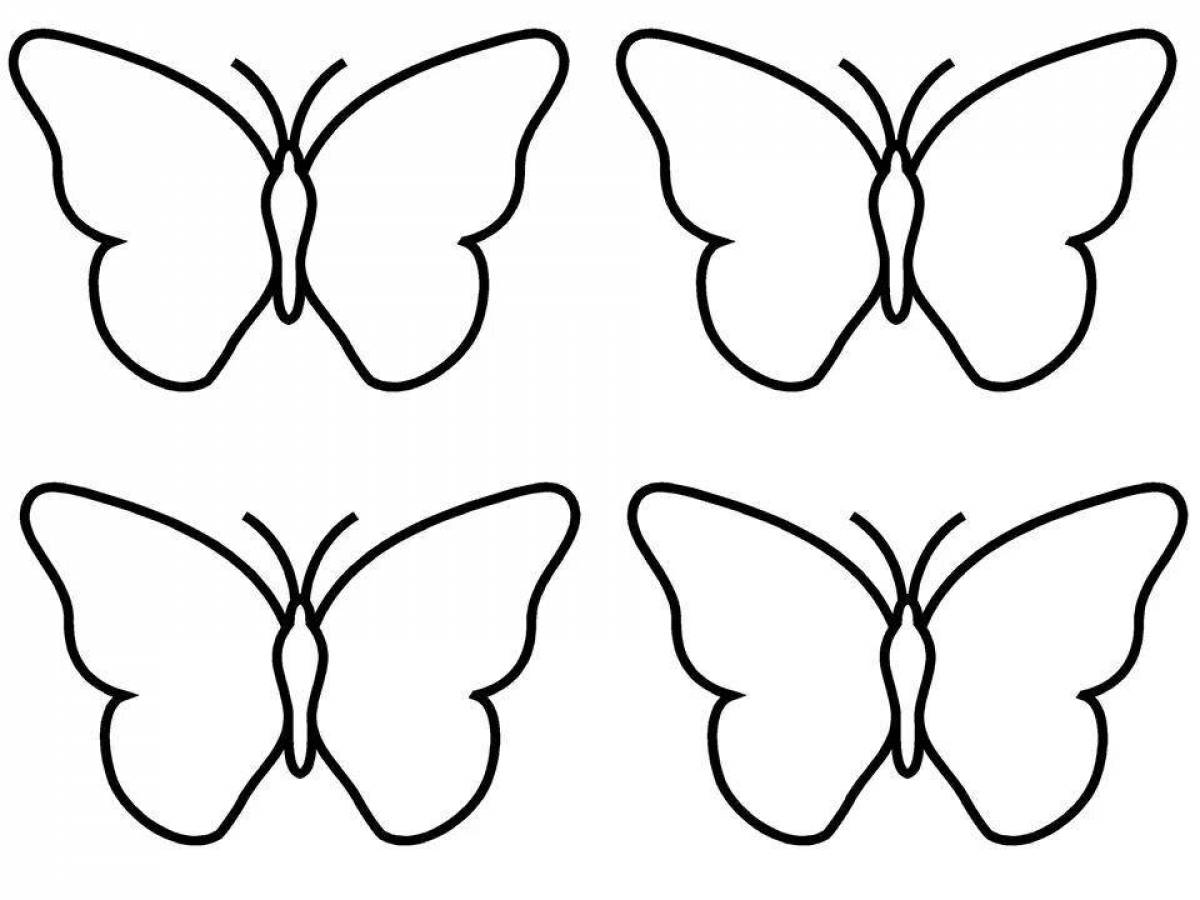 Маленькие бабочки для вырезания