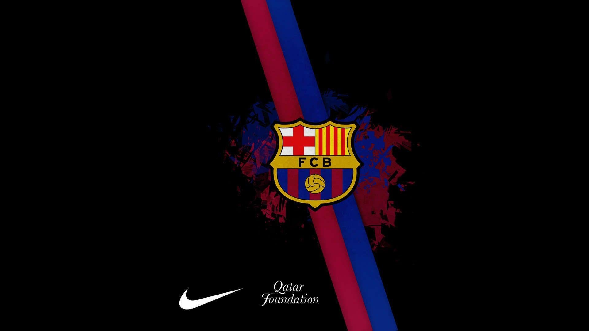 Барселона футбольный клуб чёрный фон