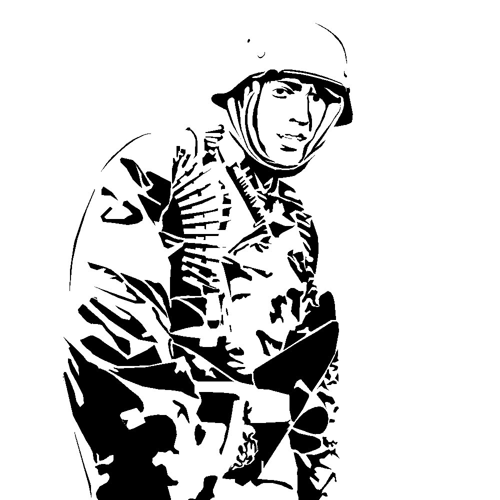 Солдат векторное изображение