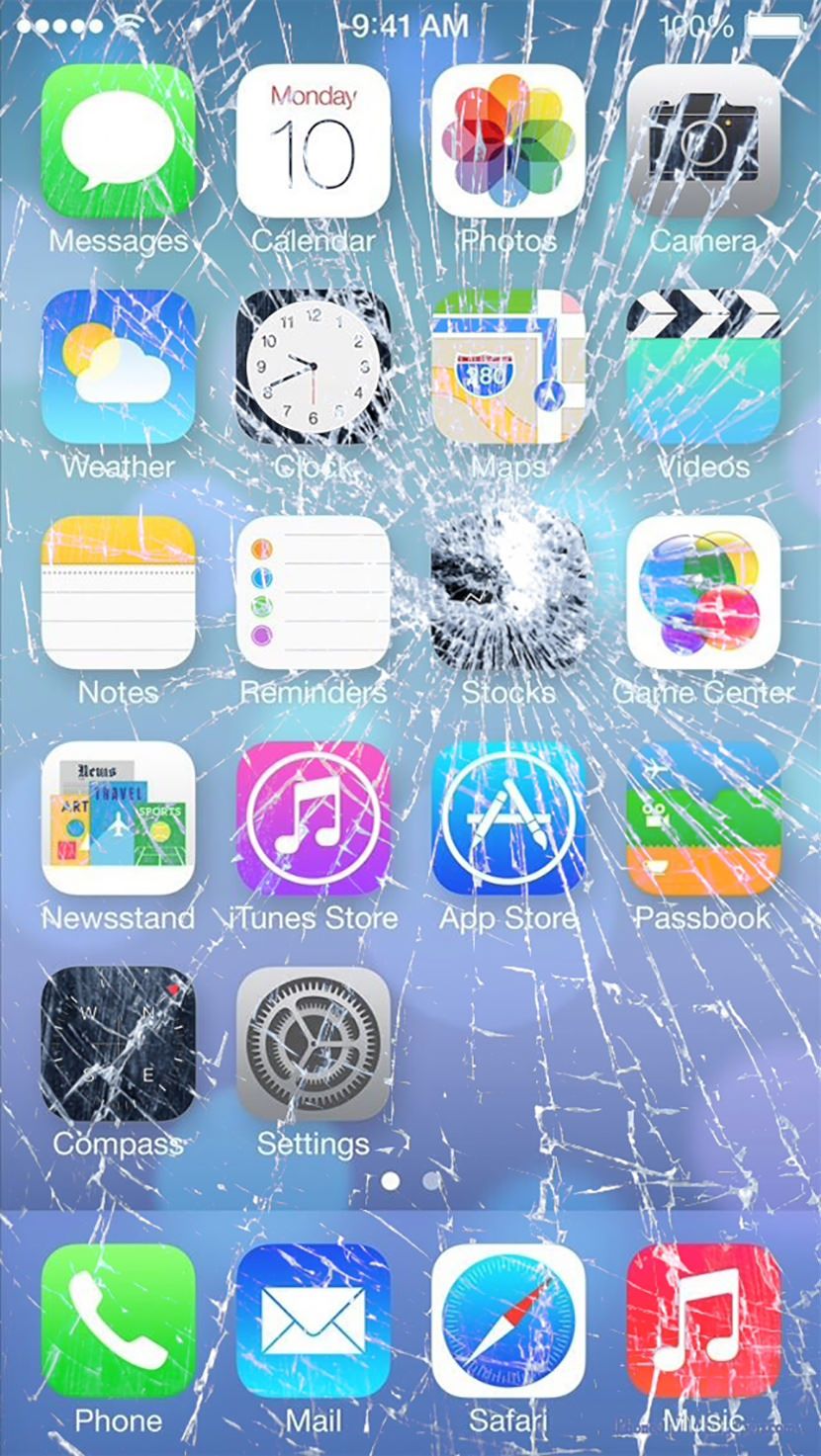 Приложение разбитый экран на iphone