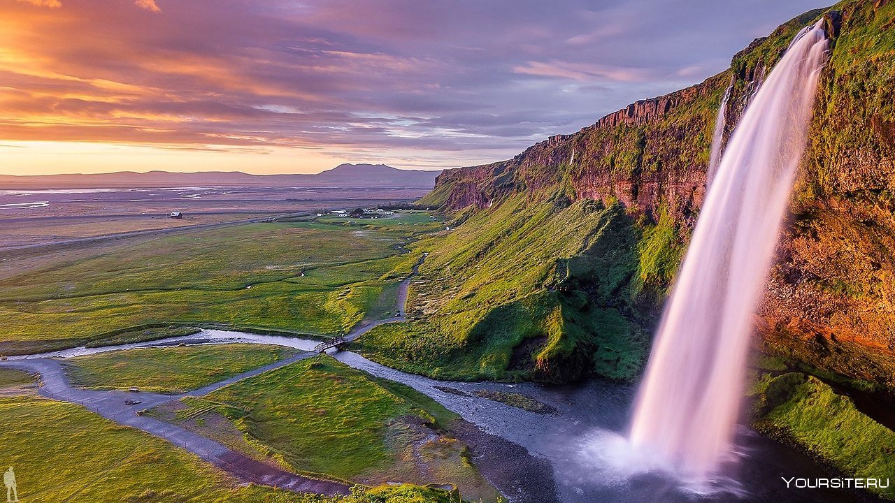 Сельяландсфосс водопад Исландия фото