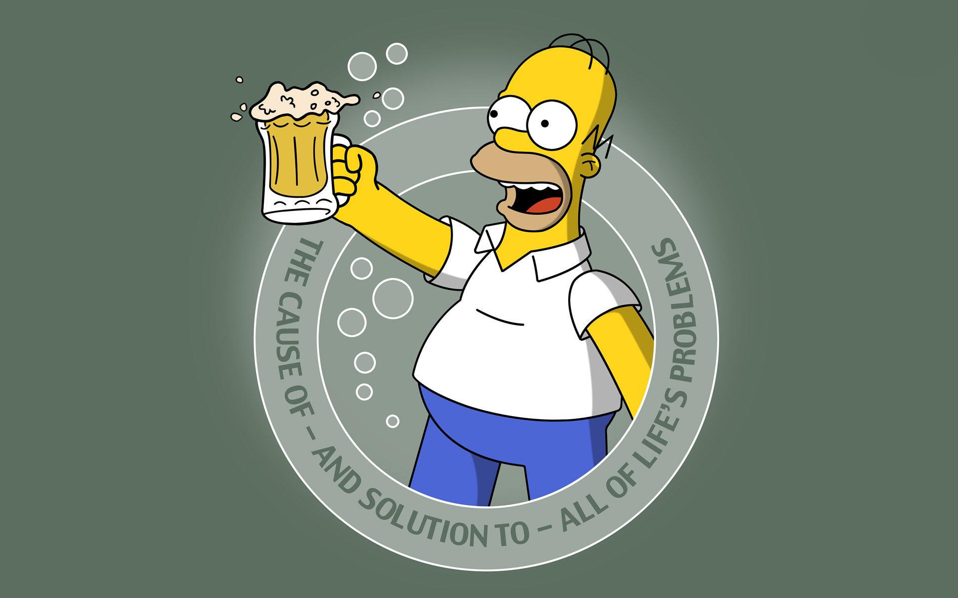 Симпсоны картинки Гамер с пивасом