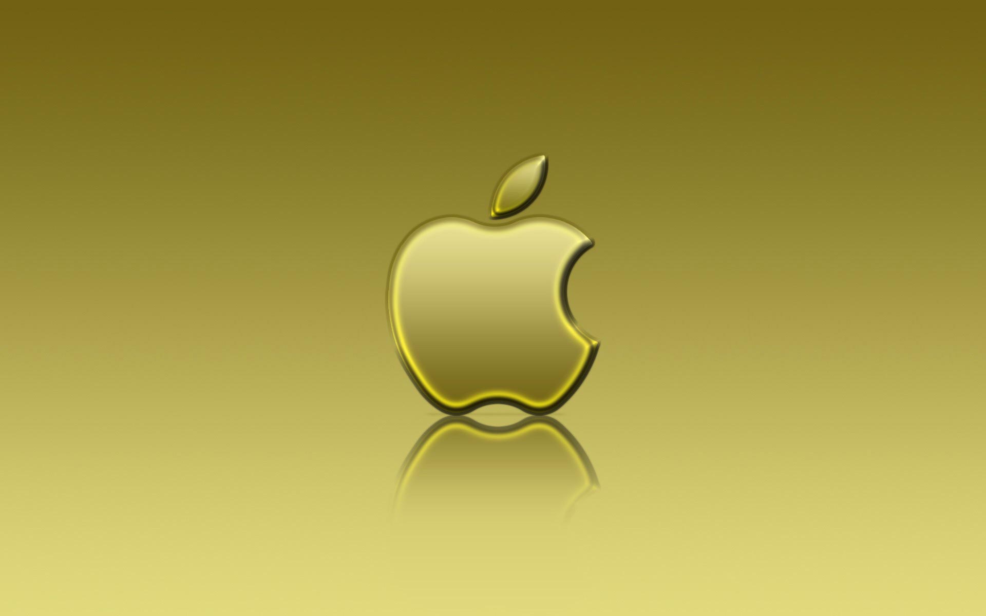 Золотой логотип Apple