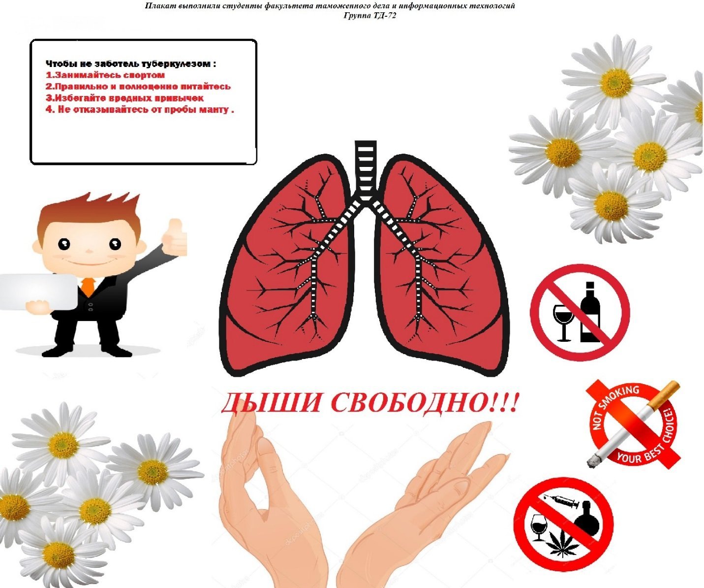 Плакат по профилактике туберкулеза