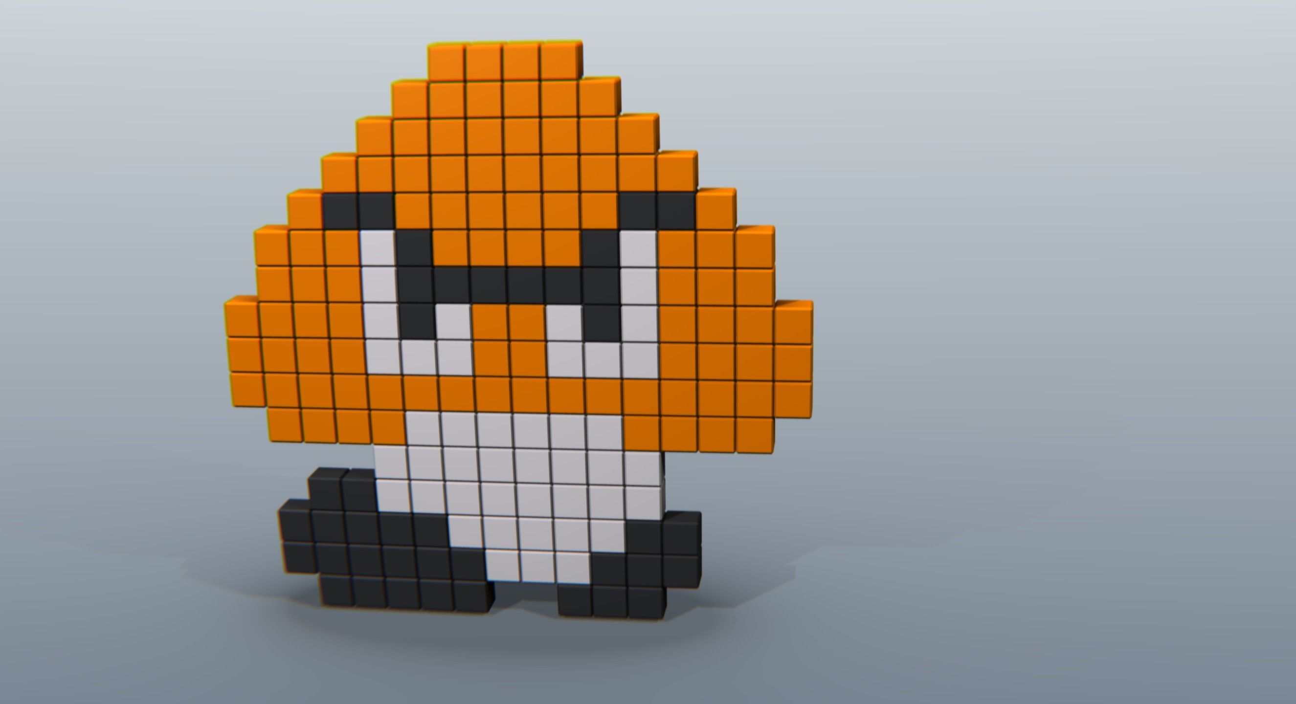 Гумба из Марио пиксель арт