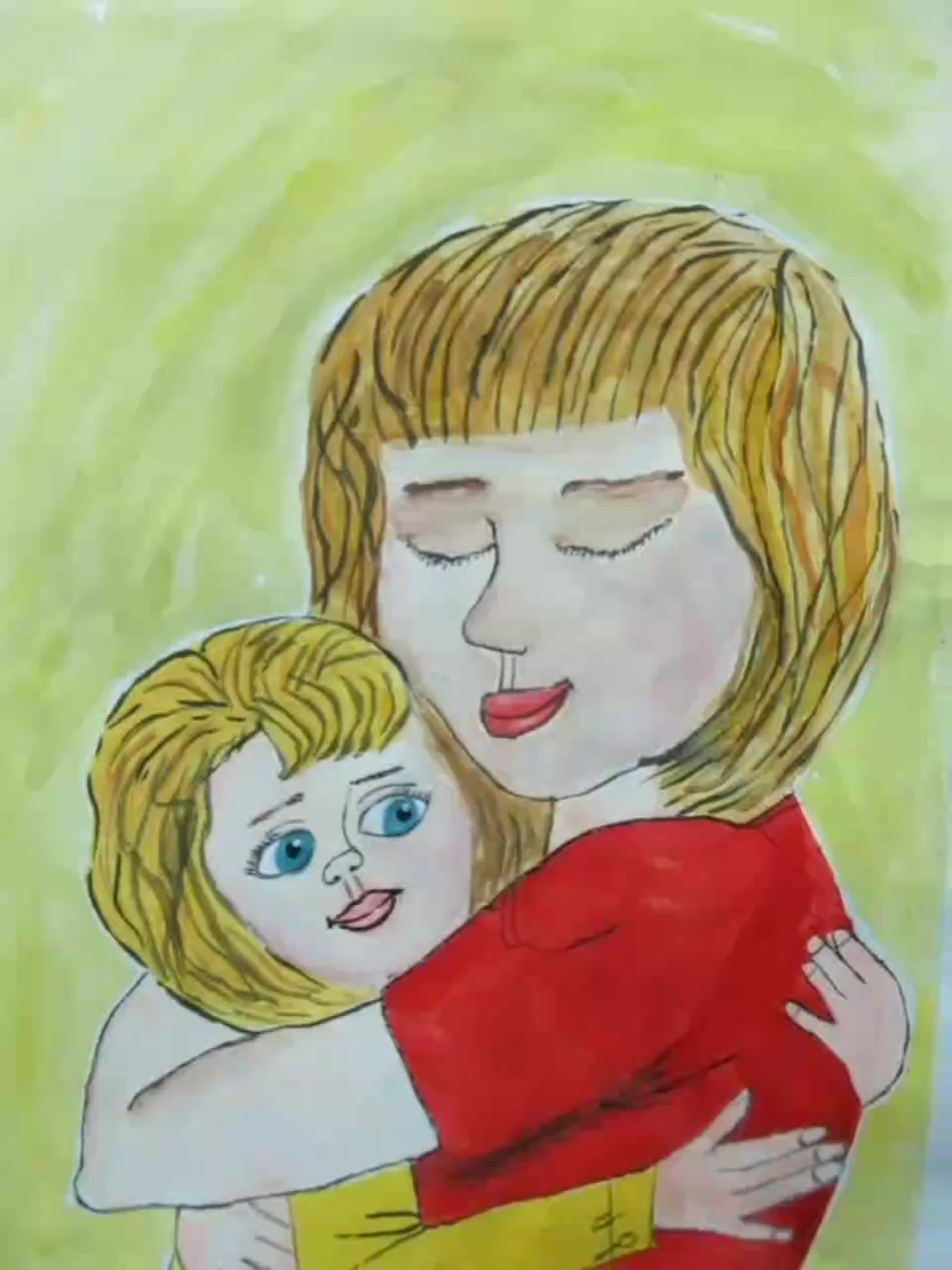 Детский рисунок мамы