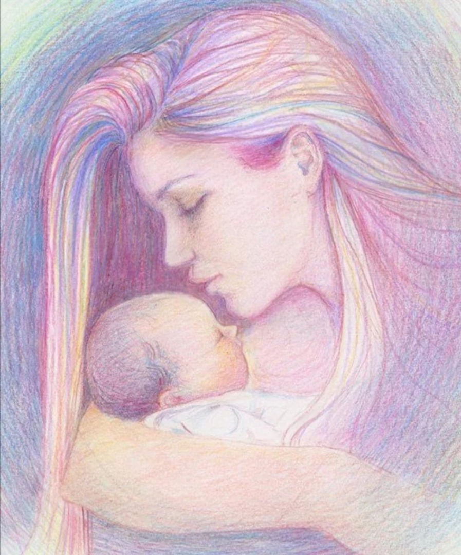 Материнство рисование