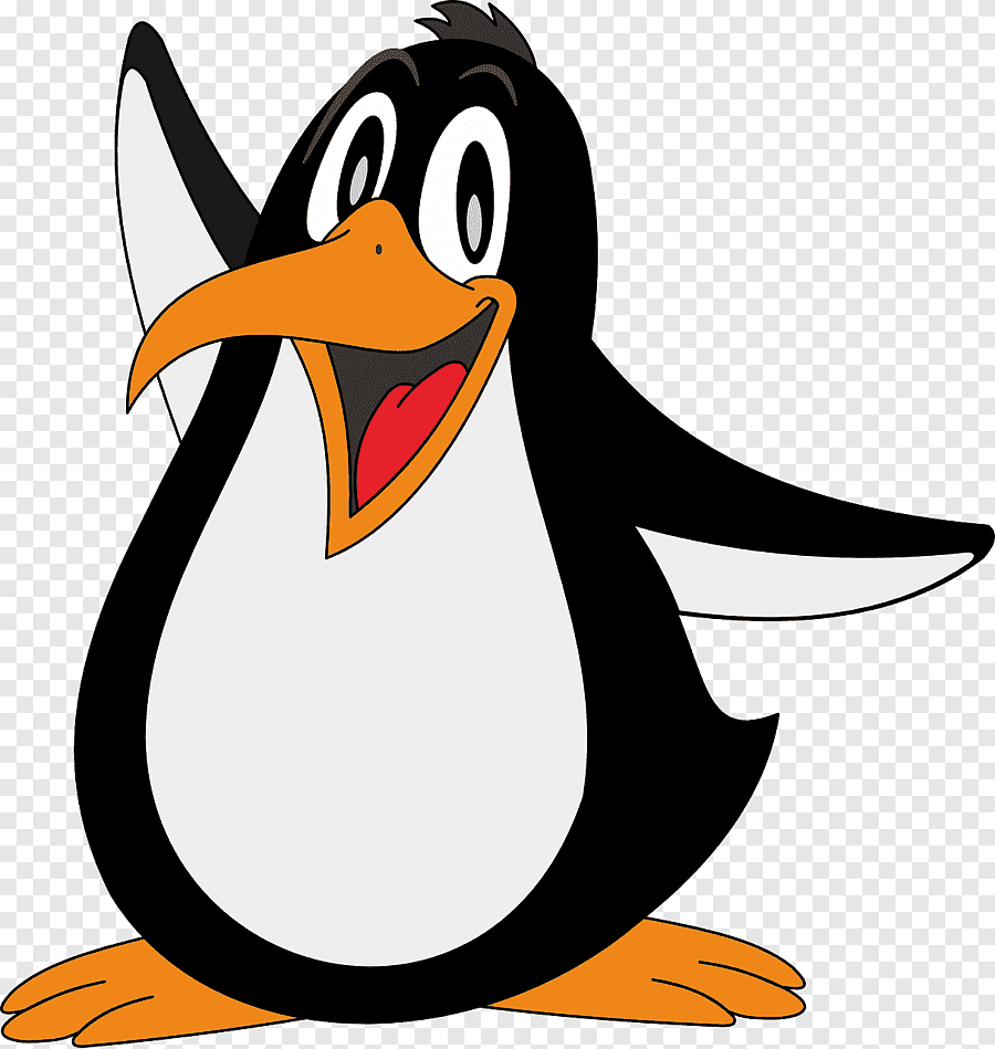 Пингвин на прозрачном фоне для фотошопа