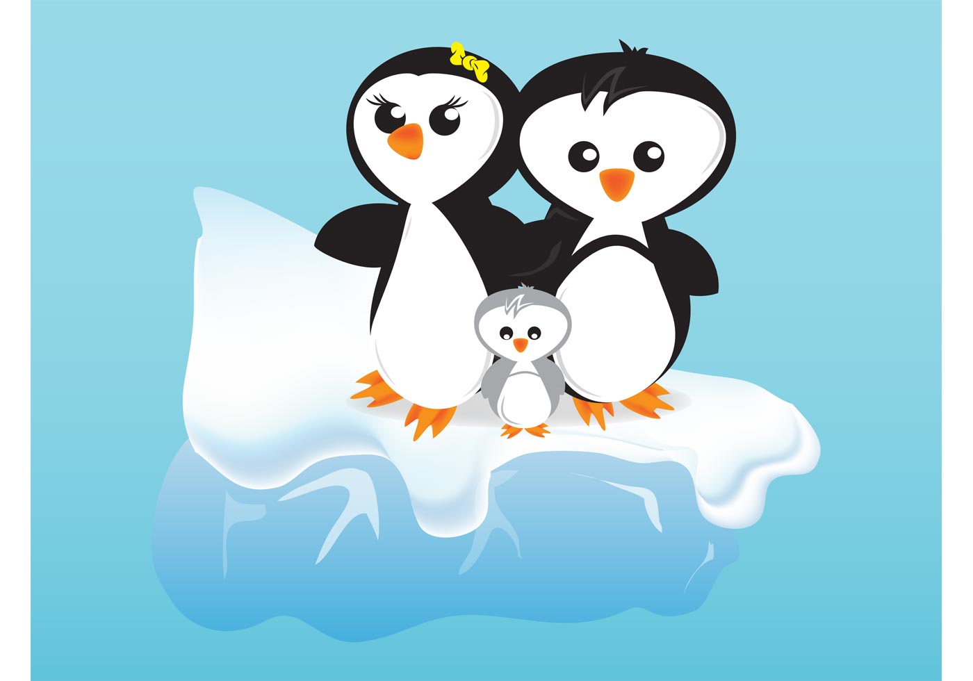 Картина пингвина для детей