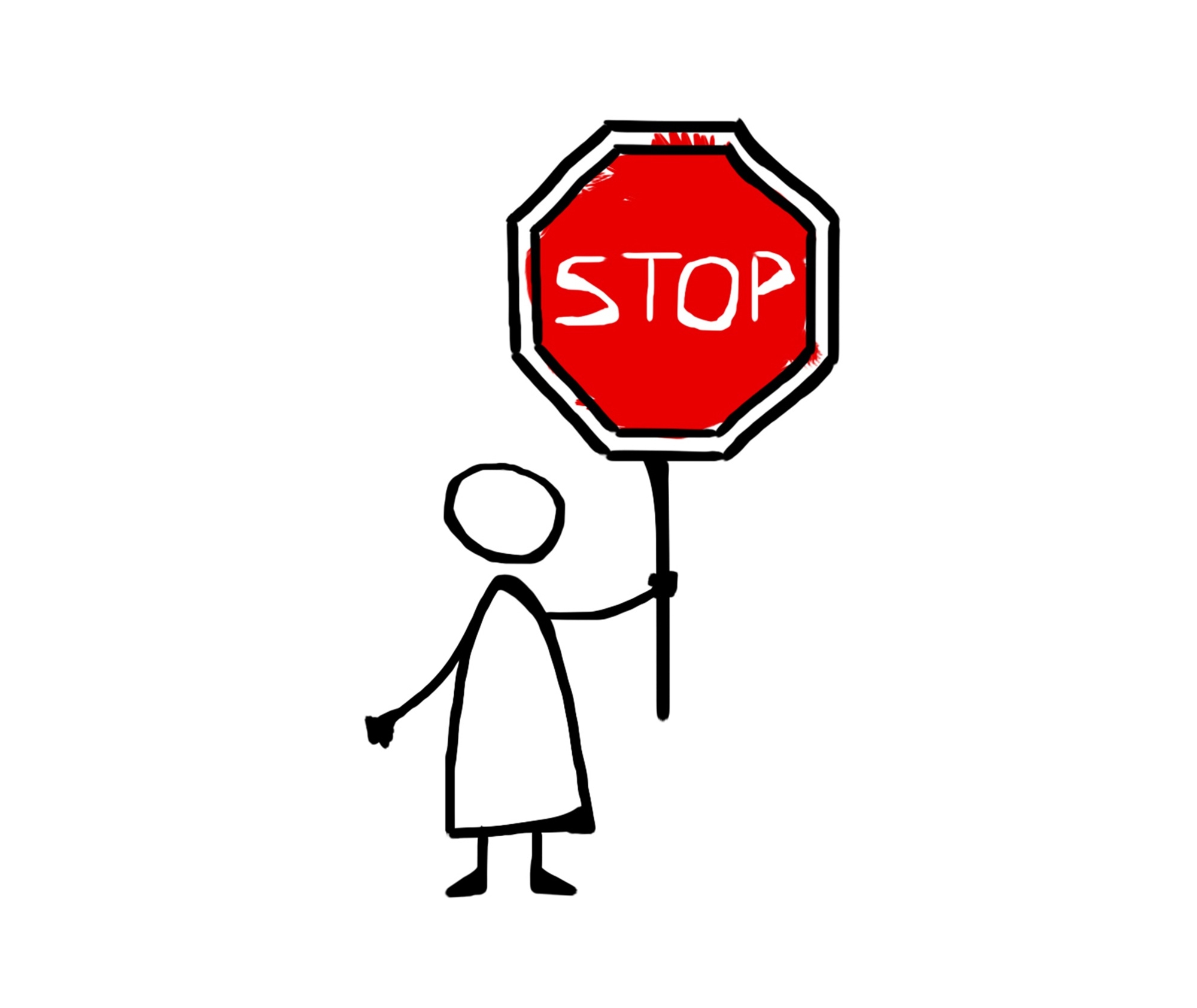Знак stop на прозрачном фоне