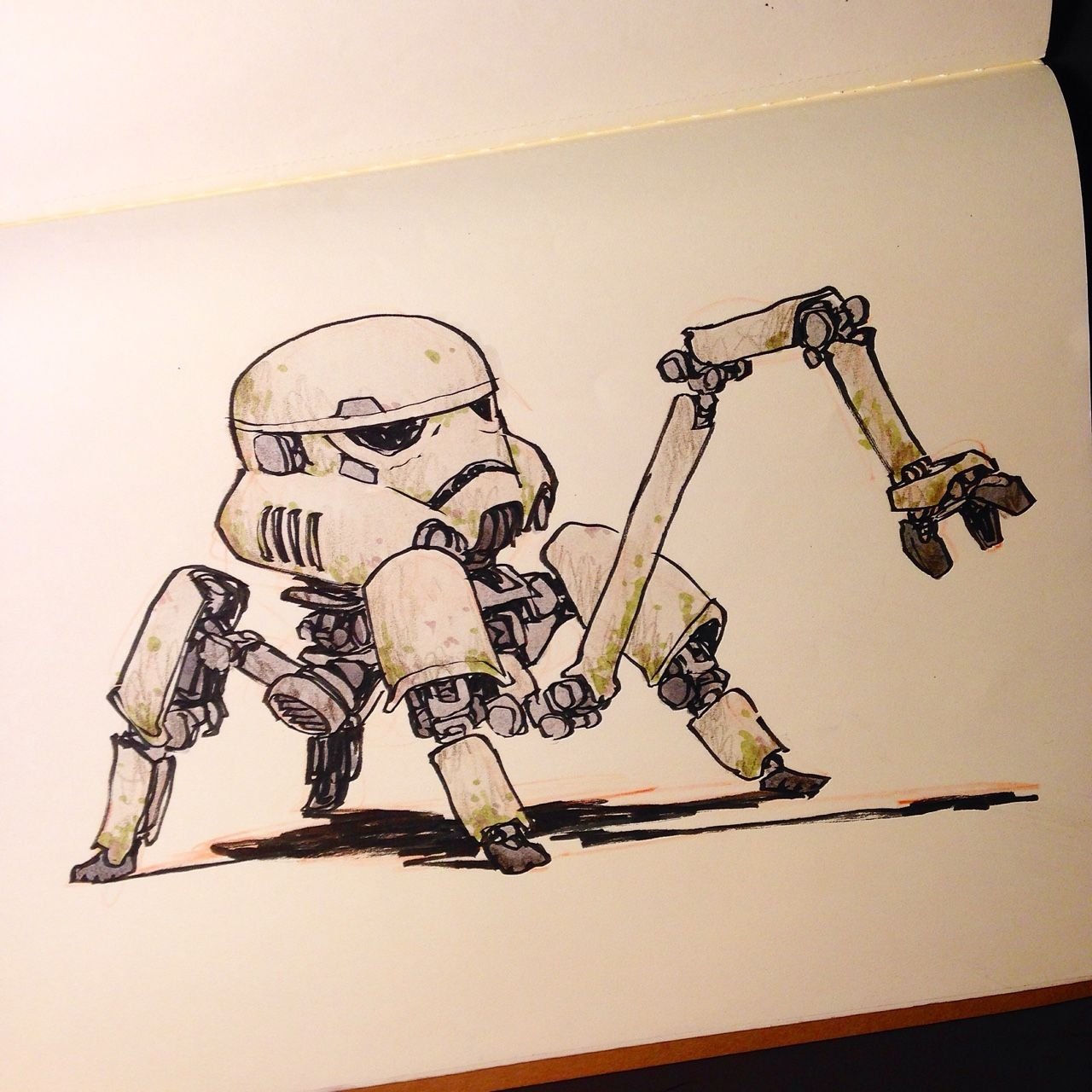 Рисование робот из Звездных войн