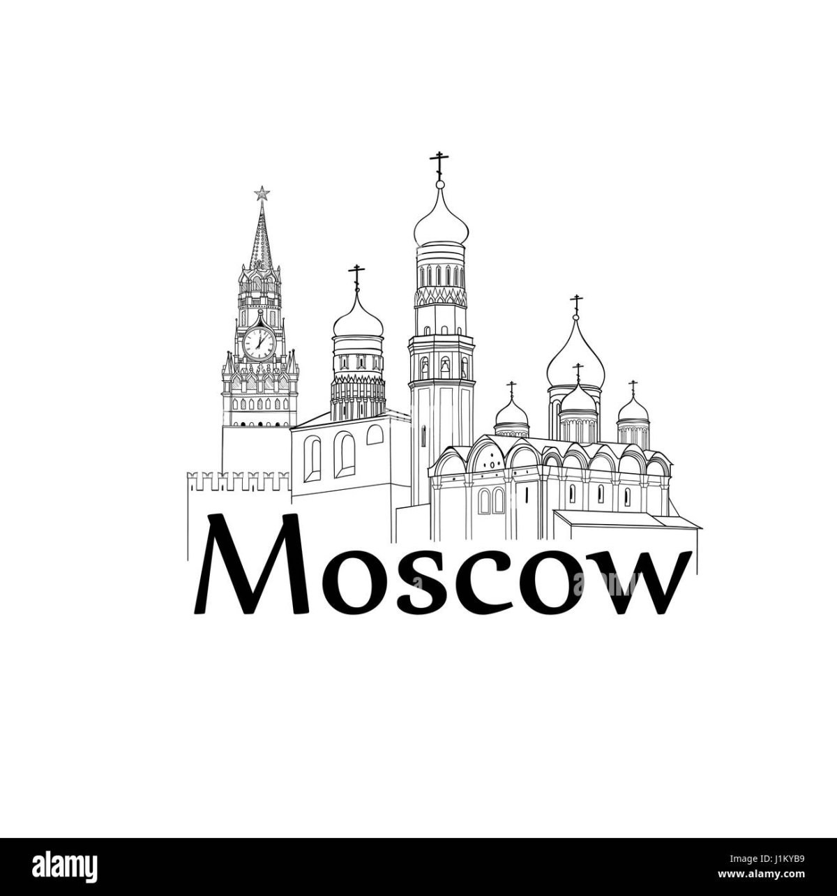Moscow на белом фоне