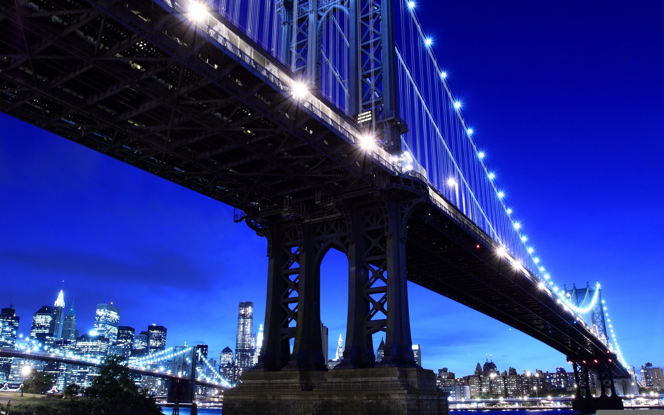 Нью-Йорк обои Бруклинский мост