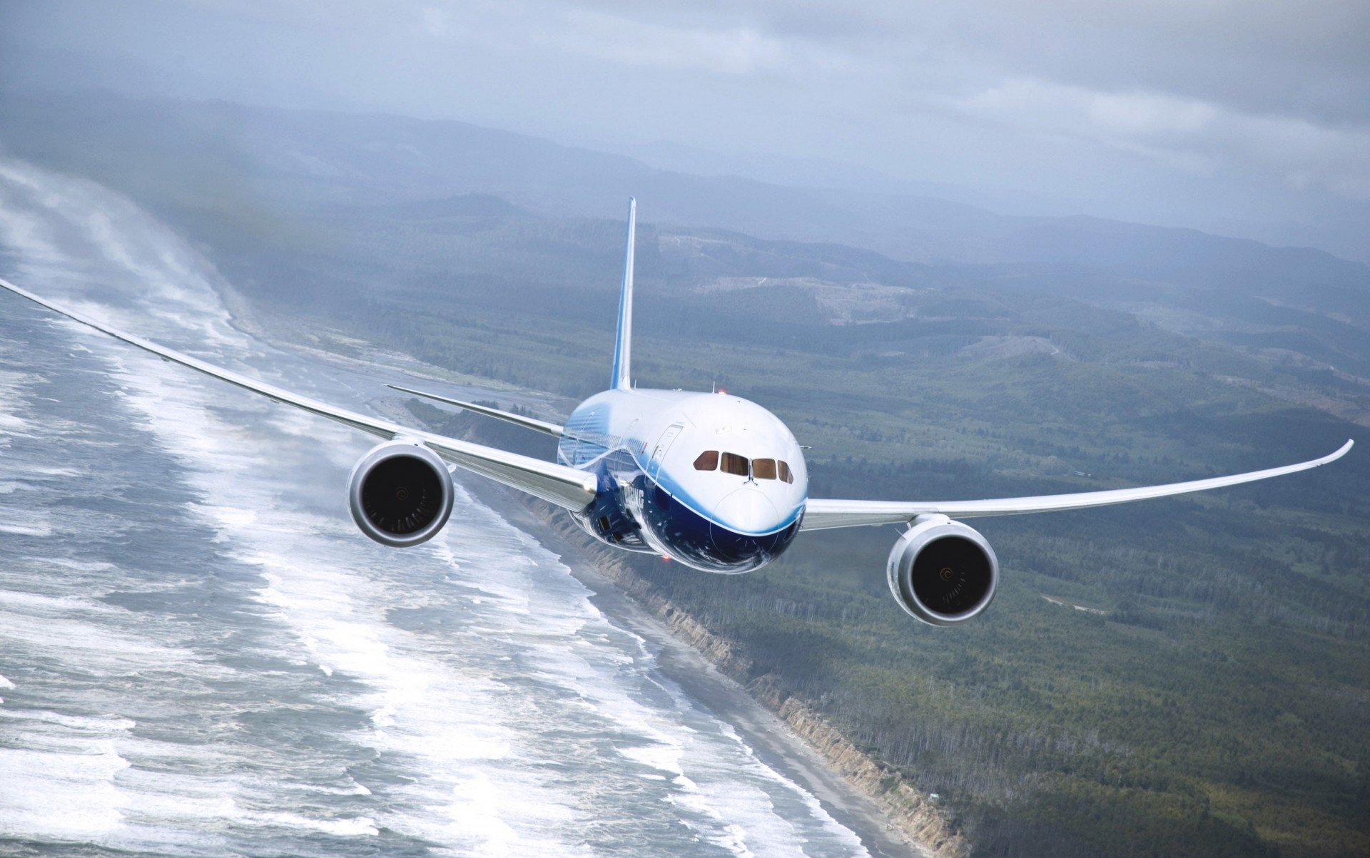 Boeing Dreamliner 787 в полете