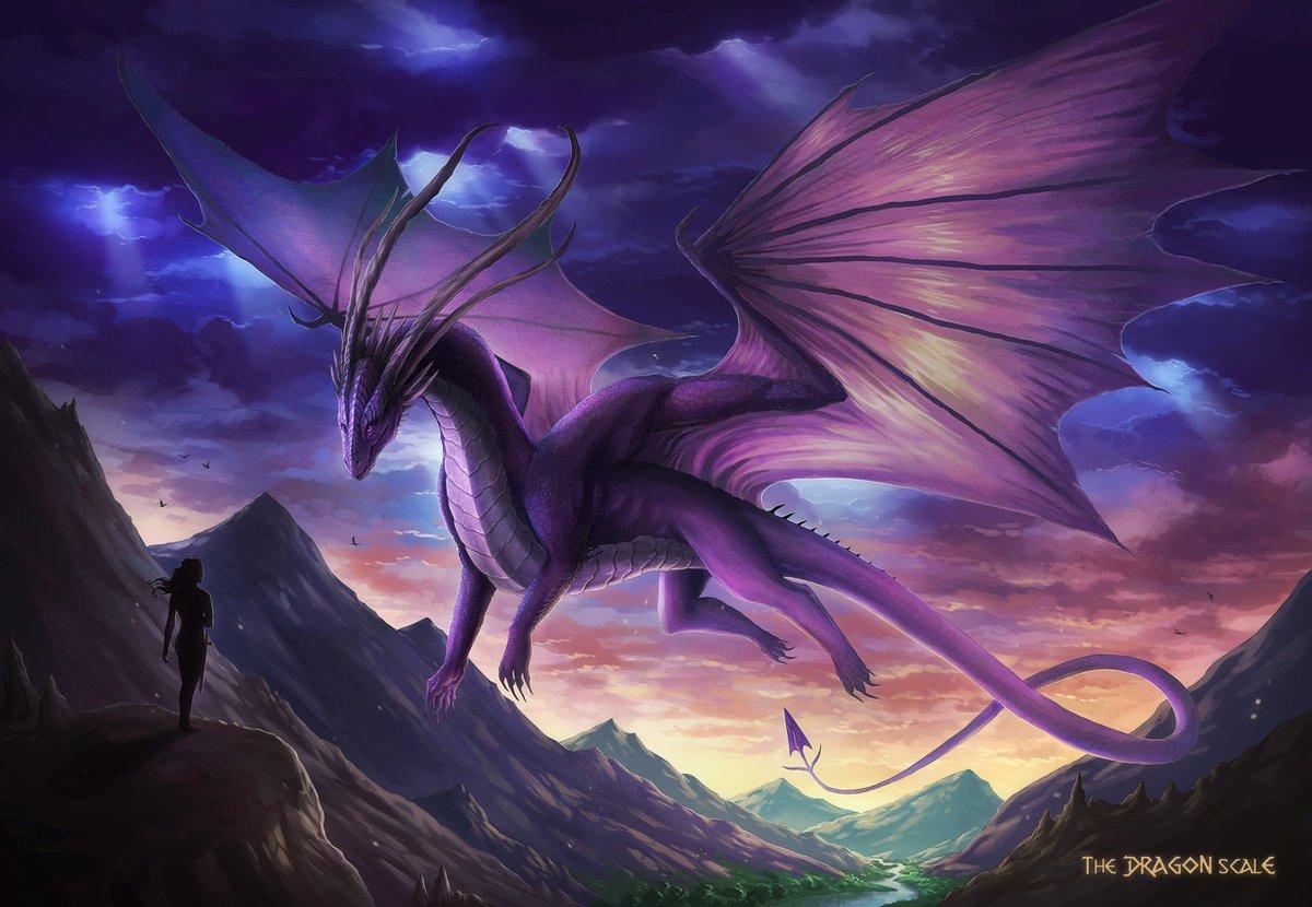 Фиолетовый дракон Мэл