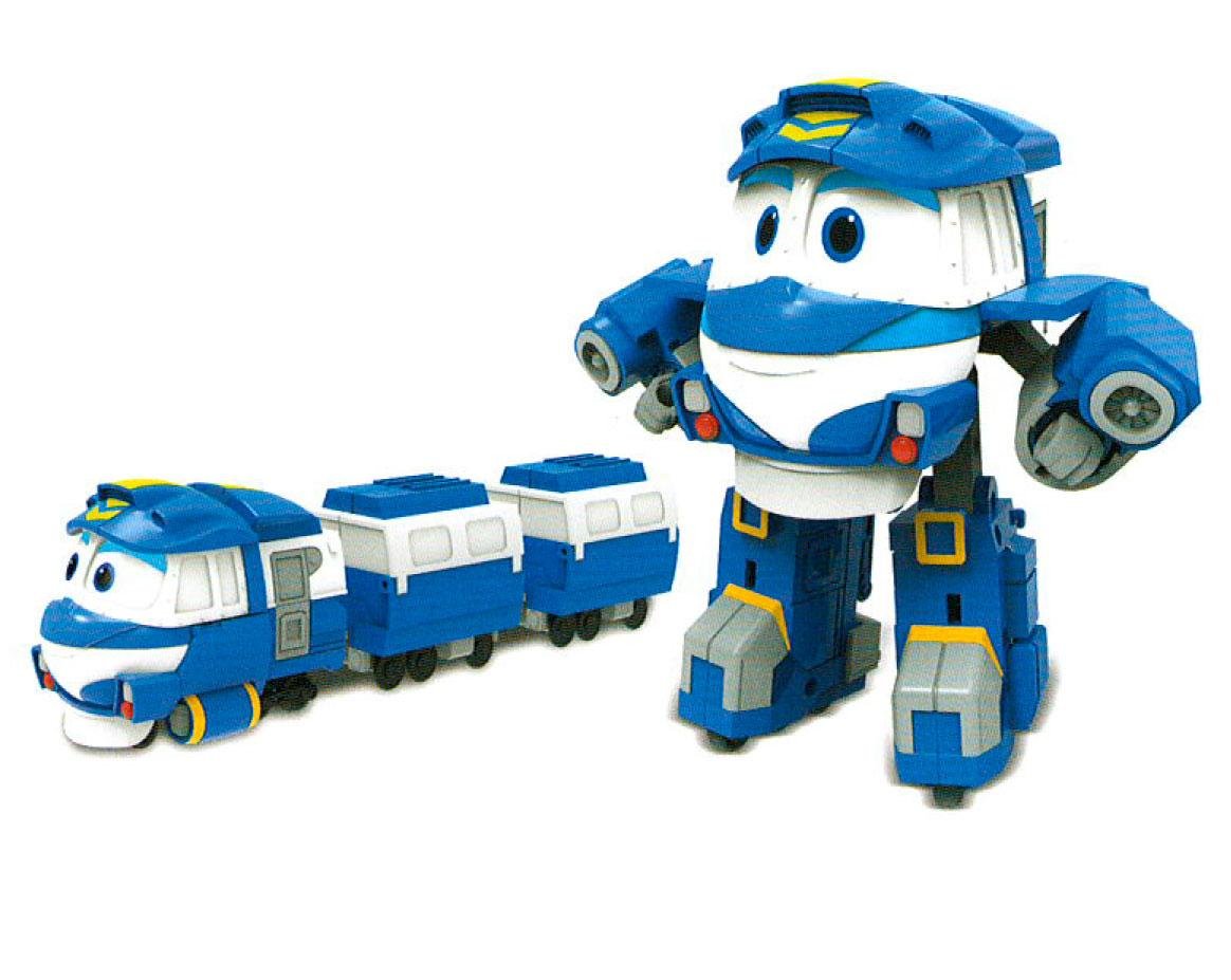 Роботы поезда игрушки Кей с вагонами