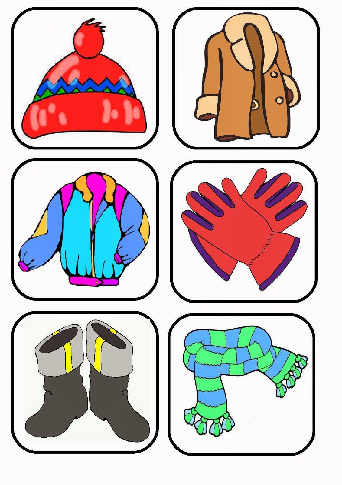 Одежда зимой для дошкольников