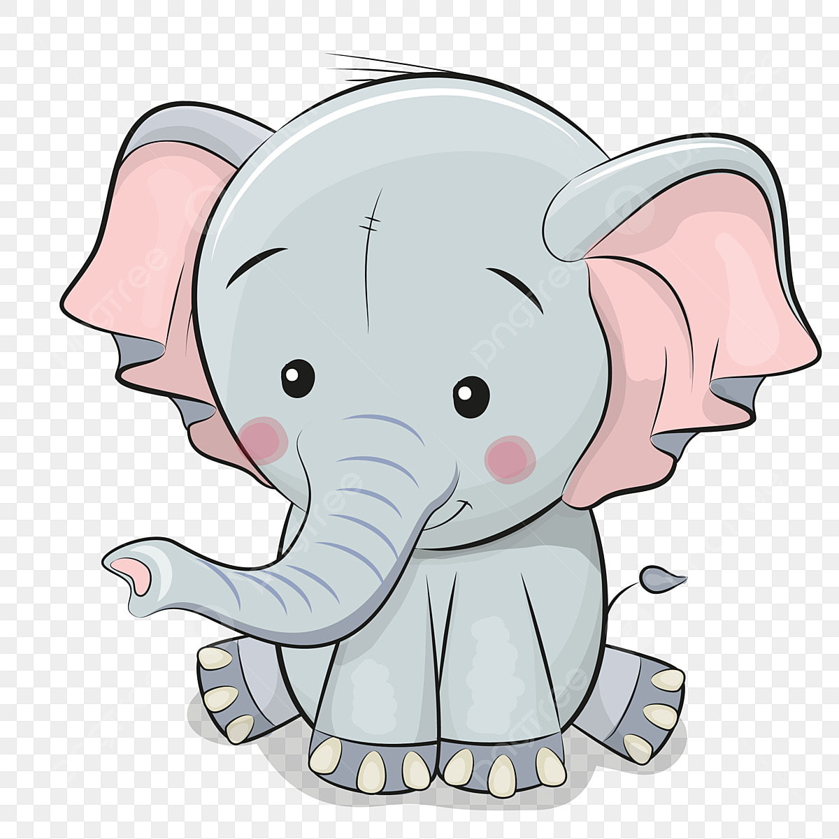 Милые слоники мультяшные