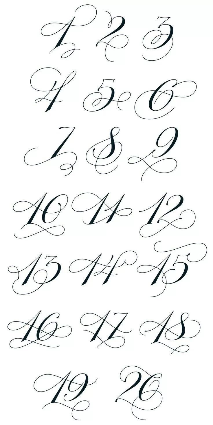 Красивые Каллиграфические буквы