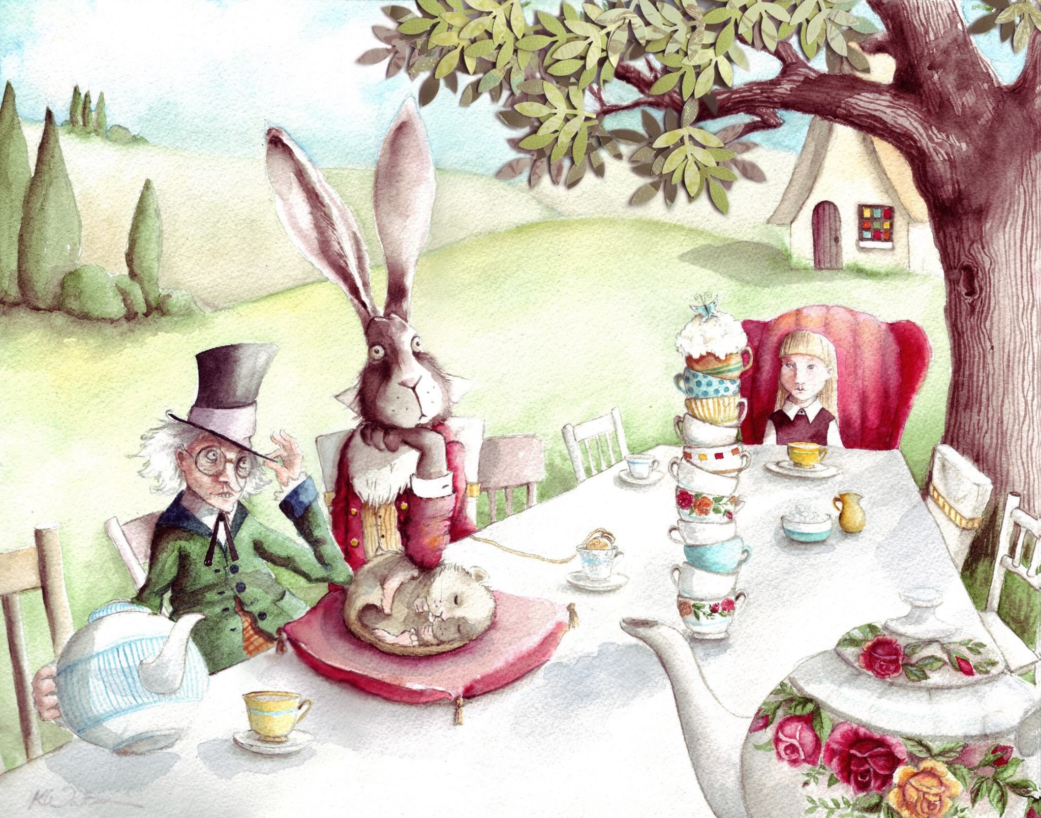 Иллюстрация из сказки Алиса в стране чудес