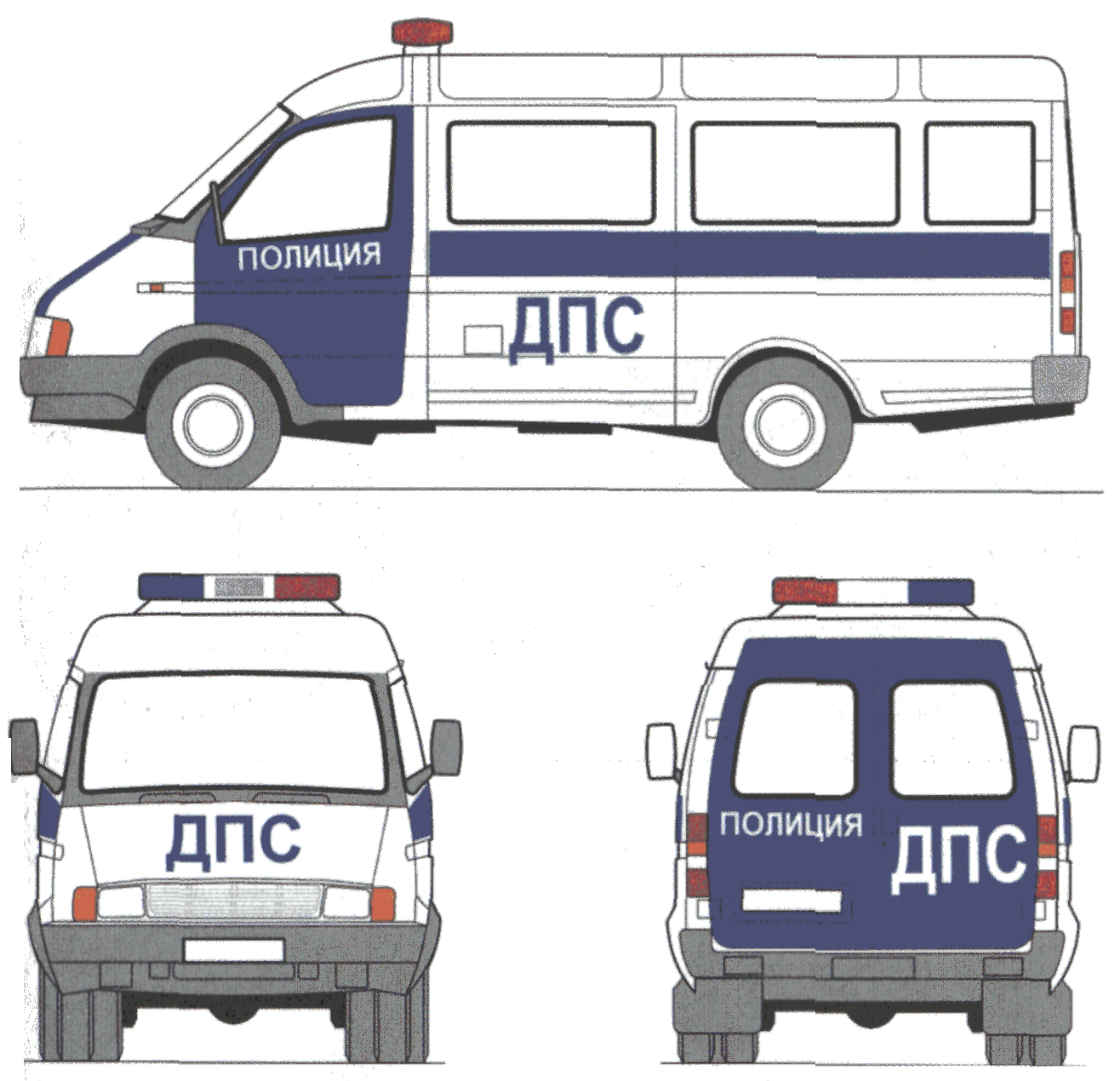 Машины полиции цветографическая схема