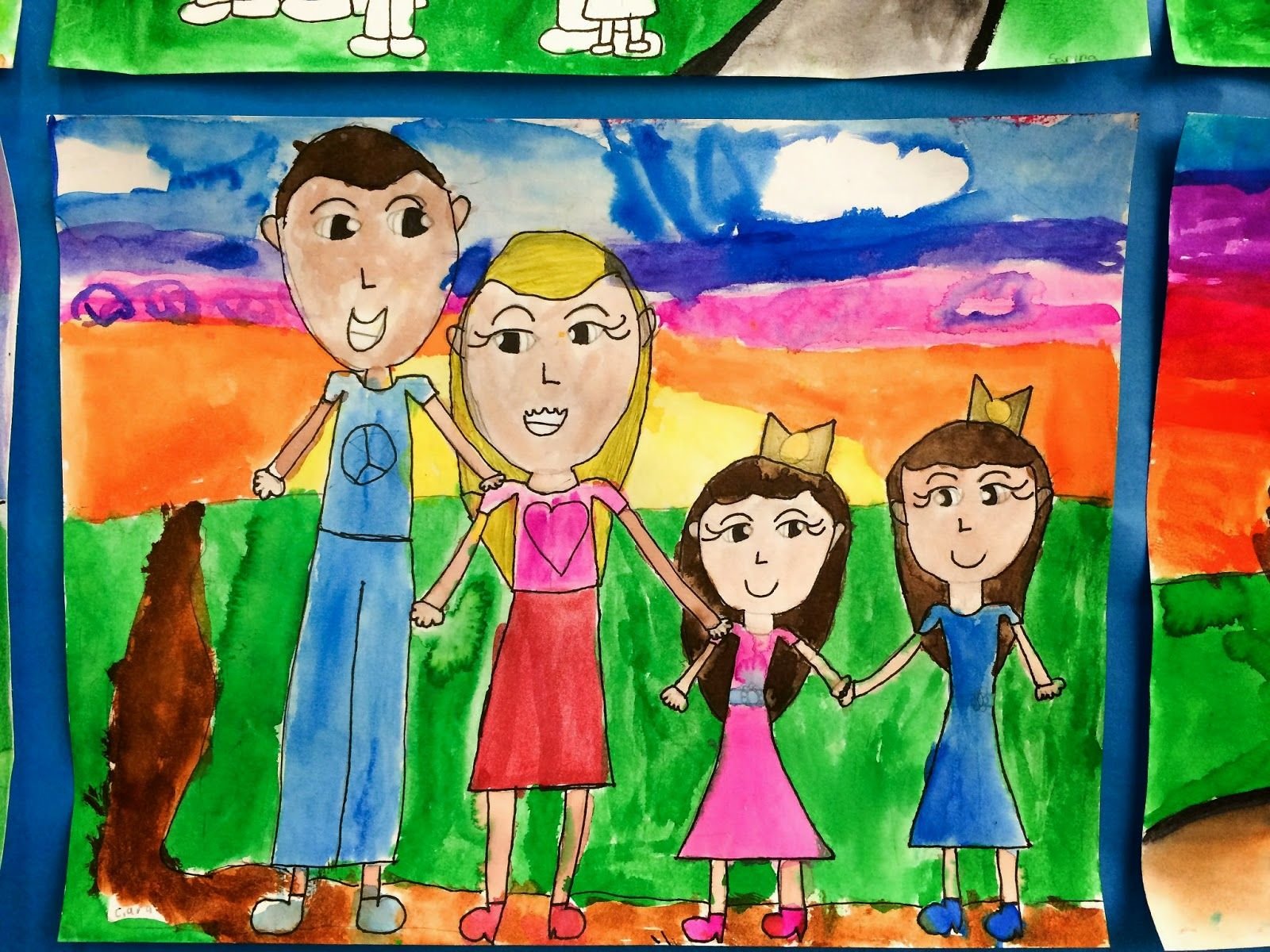 Рисунок семьи 1 класс