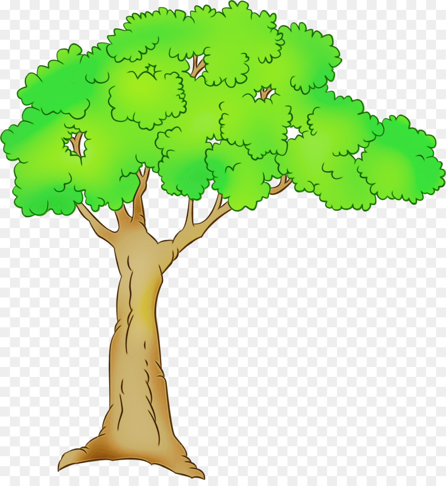 Дерево высокое мультяшное